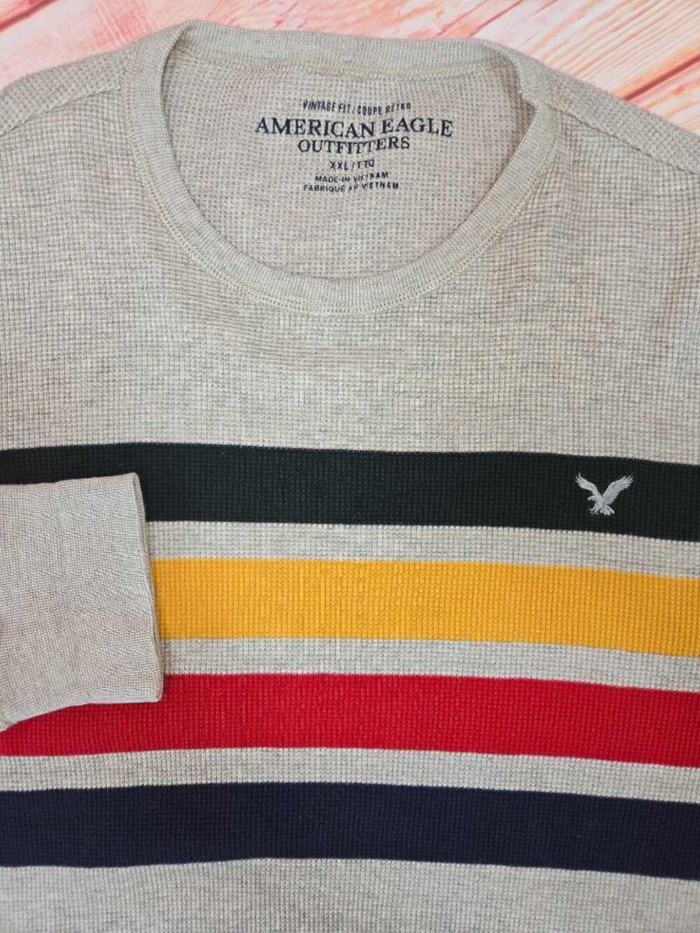 American Eagle Outfitters Vintage Fit Waffle Shirt XXL